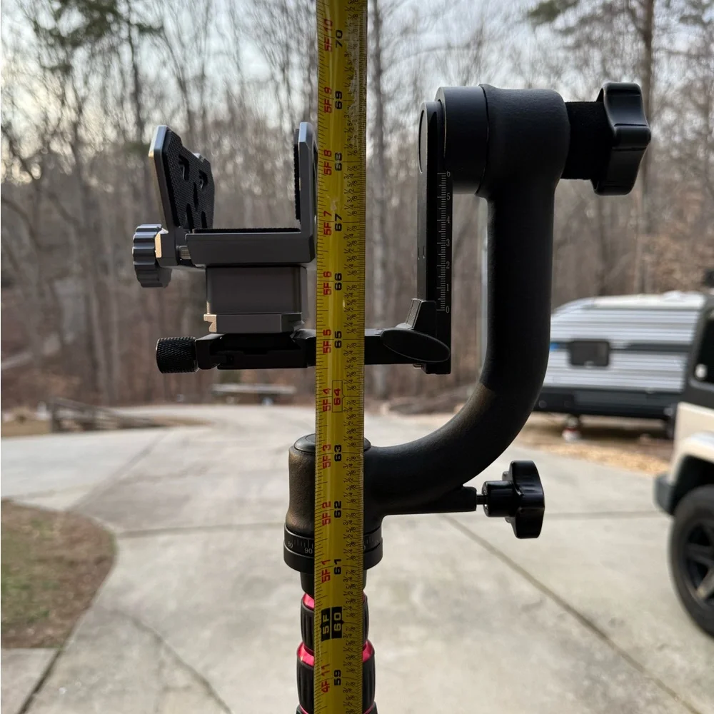Carbon Fiber Tripod and Gimbal for shooting.